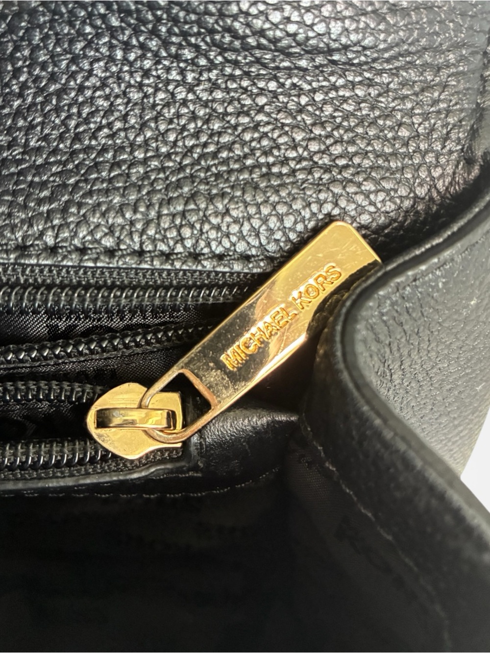 Michael Kors Woven Leather Satchel Crossbody Bag Black White Top Handle Purse - Picture 9 of 9